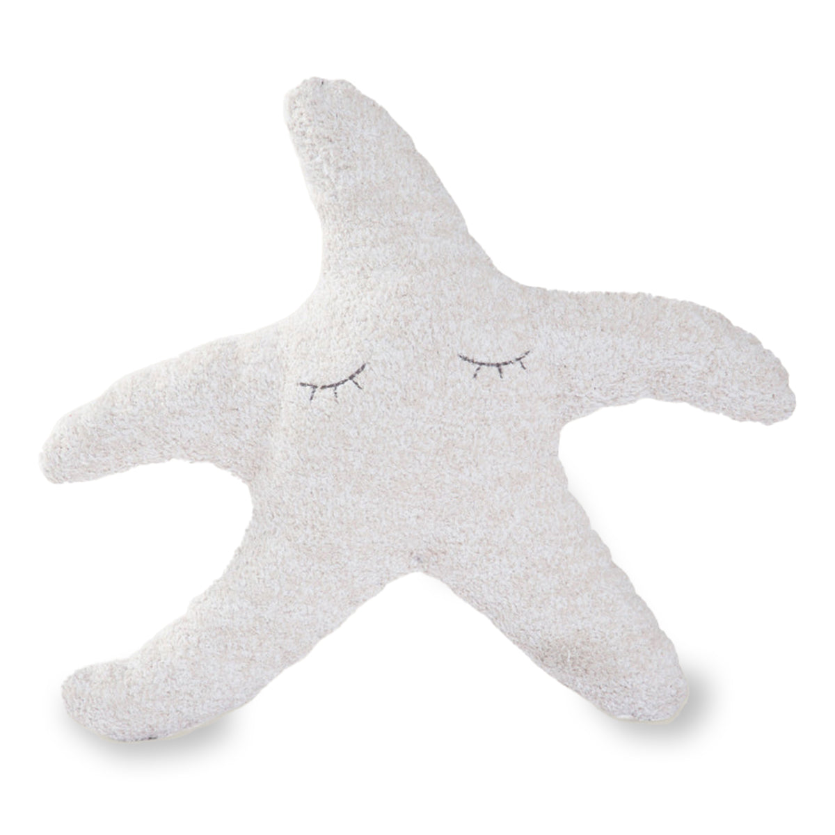 An image of Barefoot Dreams CozyChic Starfish Tooth Fairy Pillow Stone, White