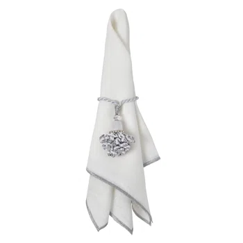 An image of Mode Living Bel Air Metallic Dinner Napkin - Set of 4