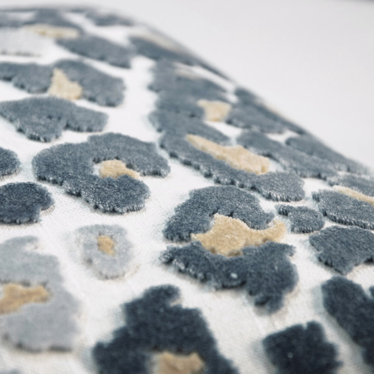 An image of Kevin O'Brien Valentine Lyon Leopard Embroidered Decorative Pillow