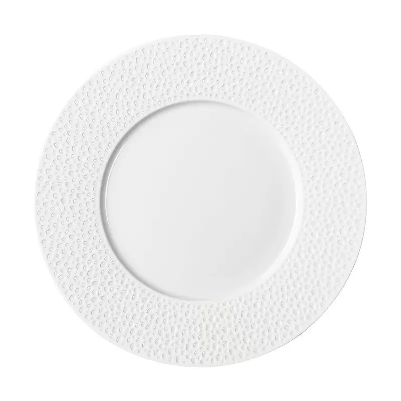 Degrenne L Perles Round Dinner Plate White- 11"