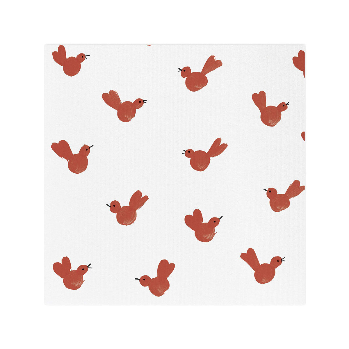 Vietri Red Bird Cocktail Napkins