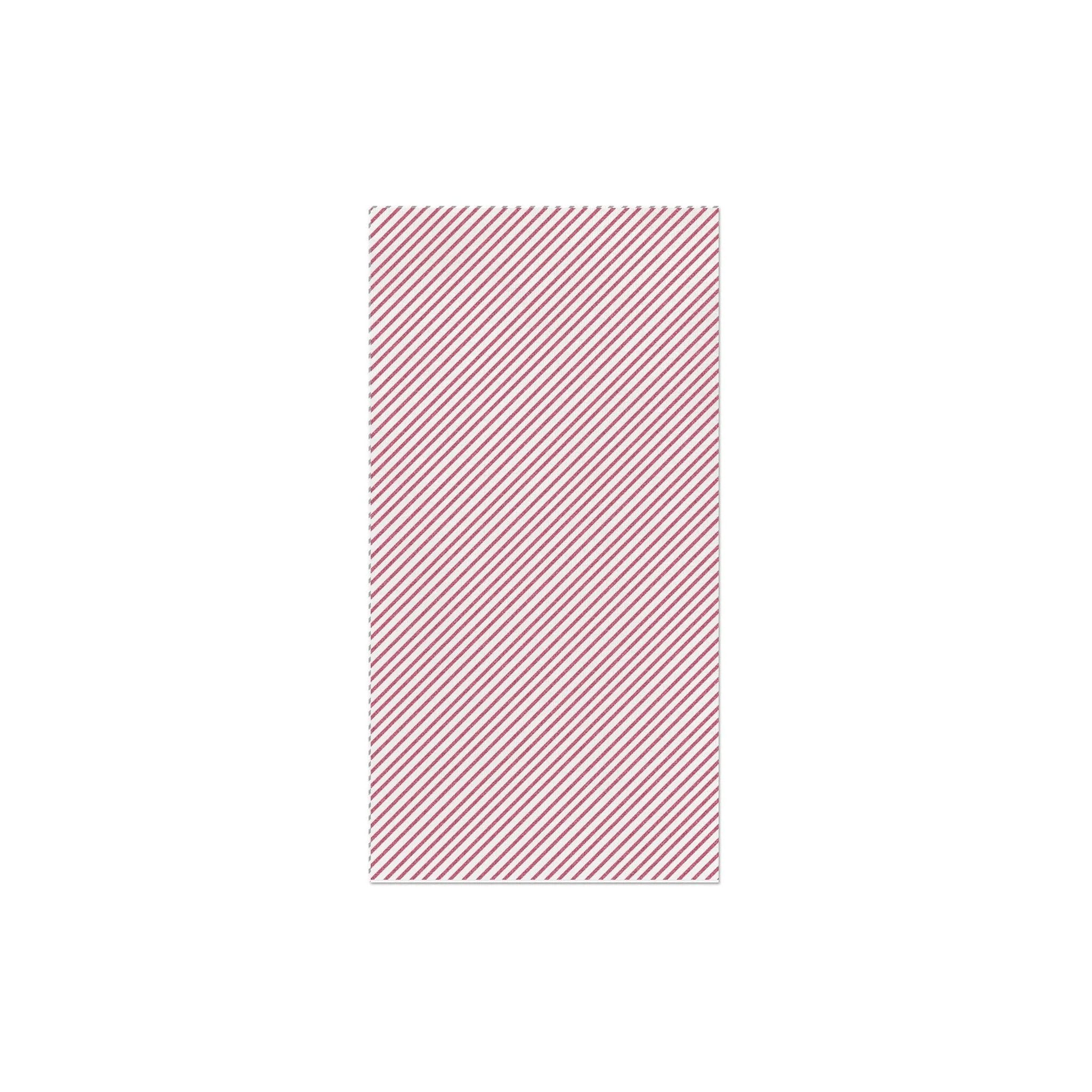 Vietri Seersucker Stripe Red Guest Towels