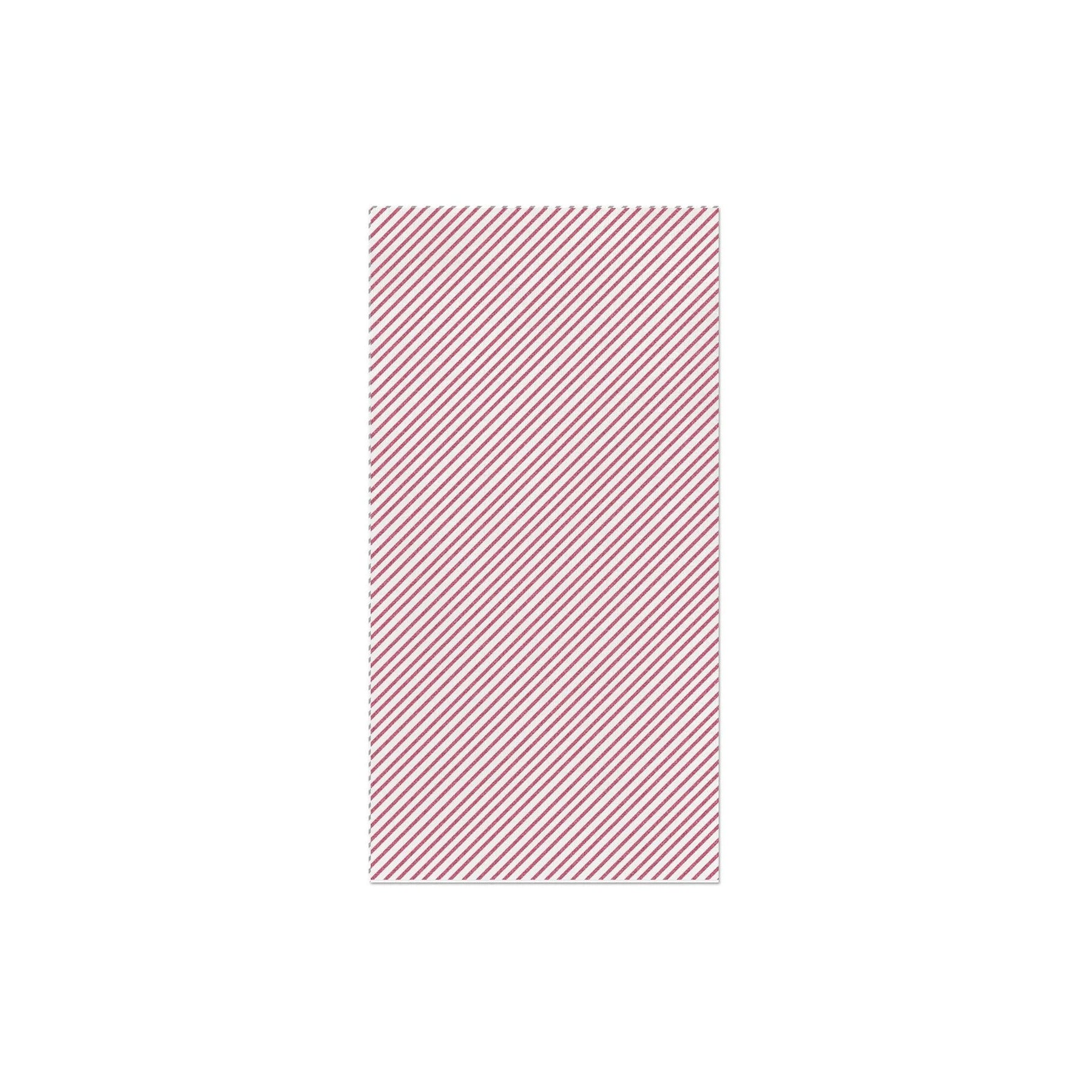 An image of Vietri Seersucker Stripe Red Guest Towels