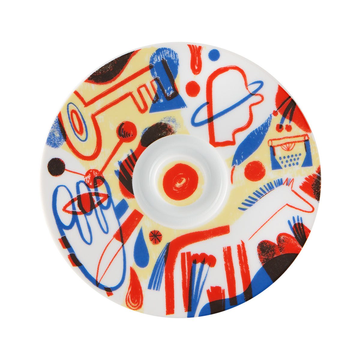 An image of Vista Alegre Escape Goat Espresso Cup & Saucer XXXII