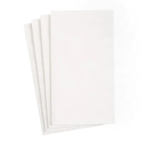 Caspari White Pearl Airlaid Paper Linen Guest Towel