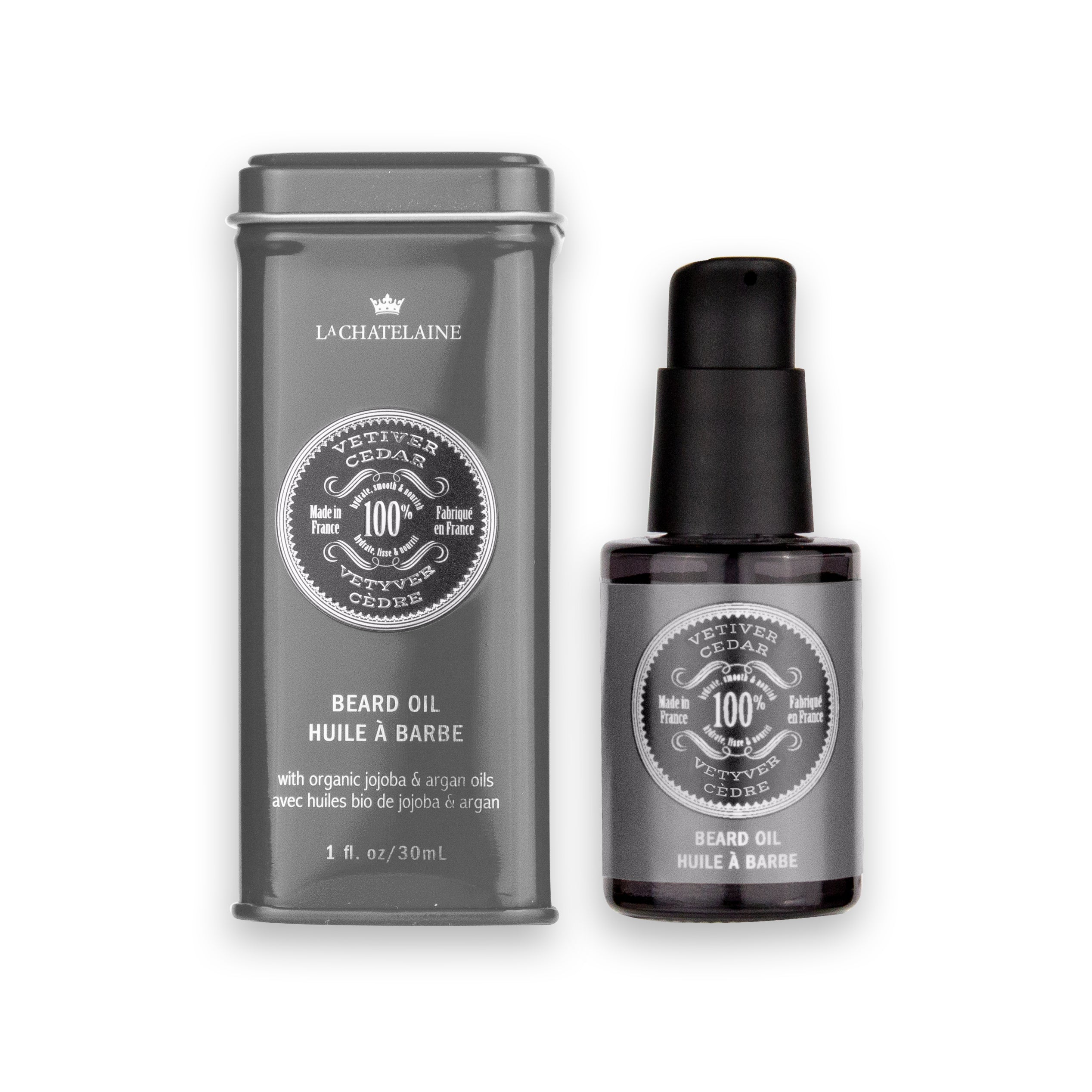 La Chatelaine Beard Oil - Vetiver Cedar - 1 fl.oz