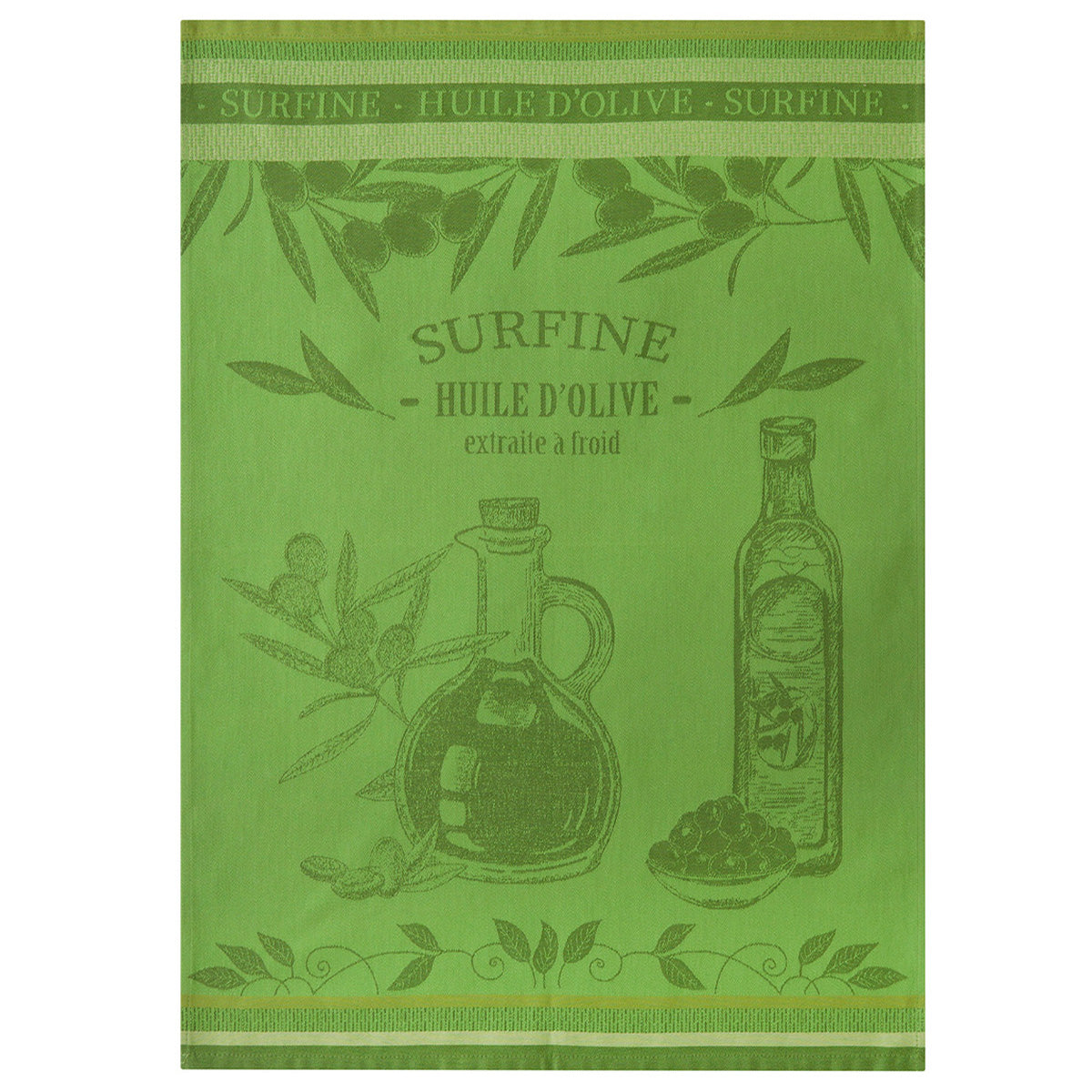 An image of Coucke Bouteilles Huile Surfine Tea Towel