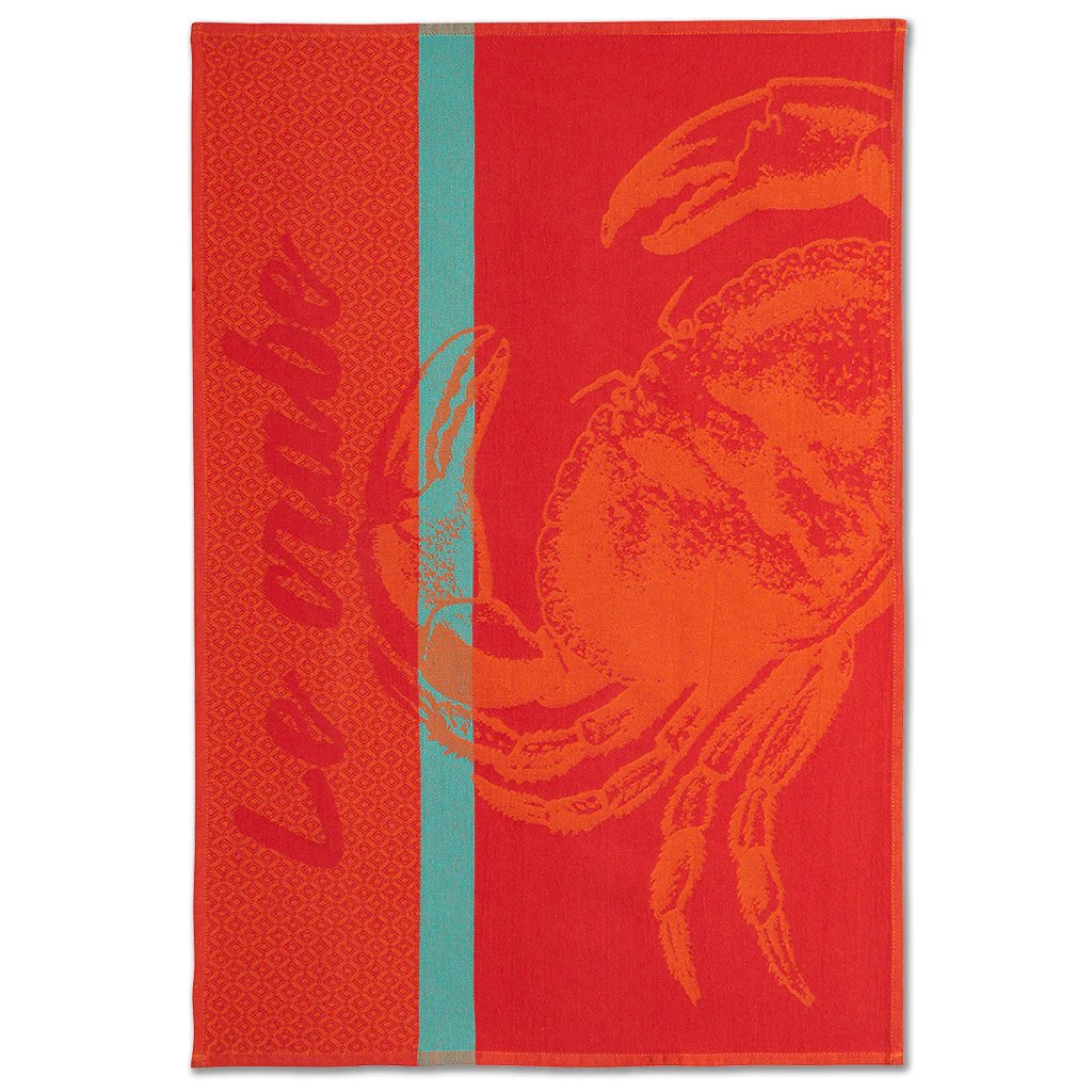 An image of Coucke Crabe Tea Towel