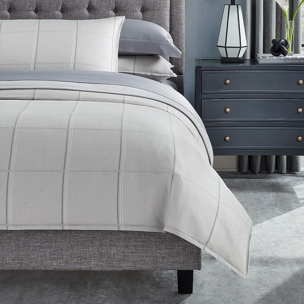 An image of Sferra Tronto Duvet Cover