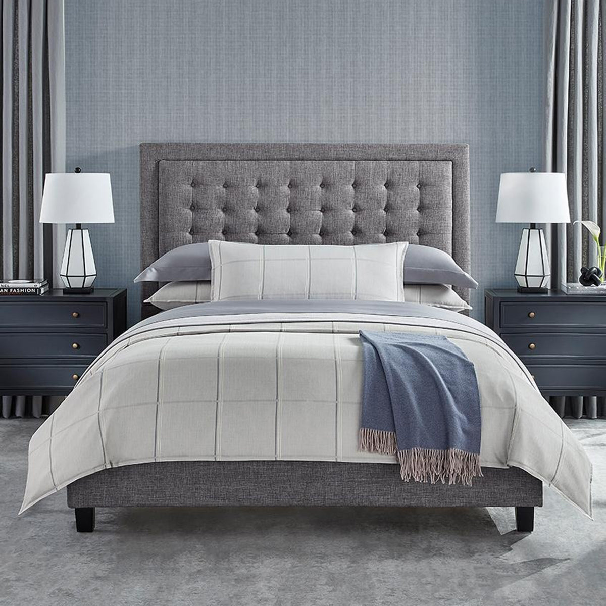An image of Sferra Tronto Duvet Cover