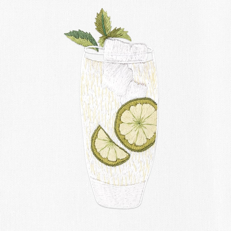 An image of Henry Handwork Summer Drinks Mixed Cocktail Napkin - Set of 4