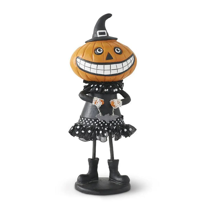 An image of K & K Resin Standing Pumpkin Girl