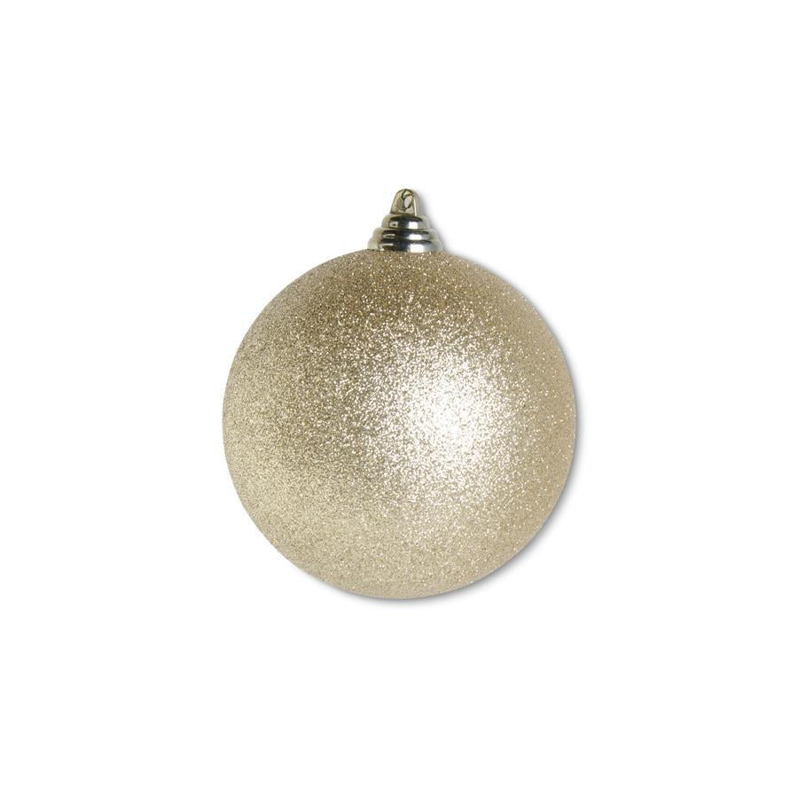 An image of K & K Glittered Shatterproof Round Ornament
