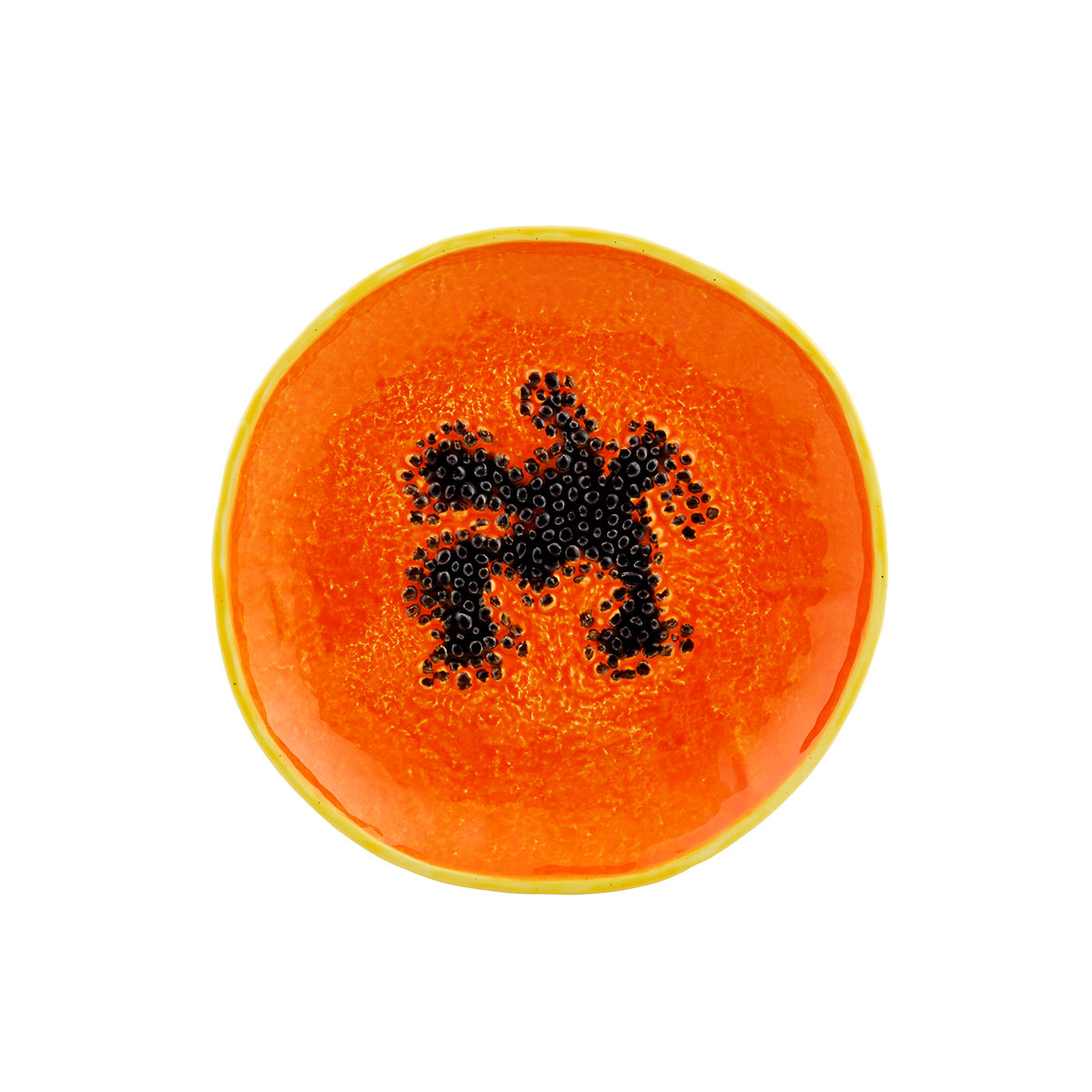 An image of Bordallo Pinheiro Tropical Fruits Papaya Dessert Plate