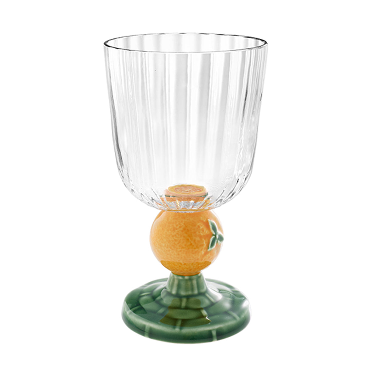 Bordallo Pinheiro Carmen Goblet - Orange