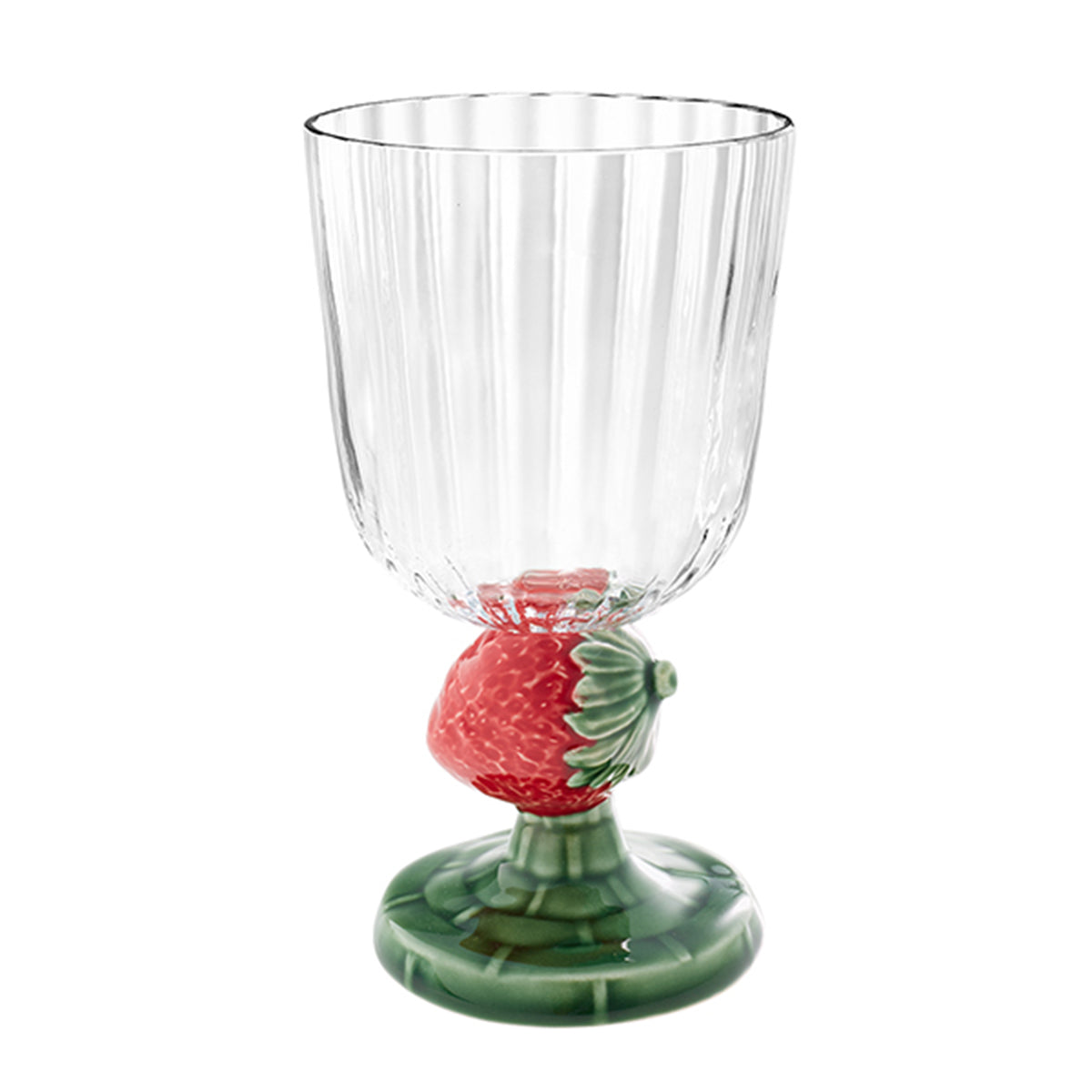 Bordallo Pinheiro Carmen Goblet - Strawberry