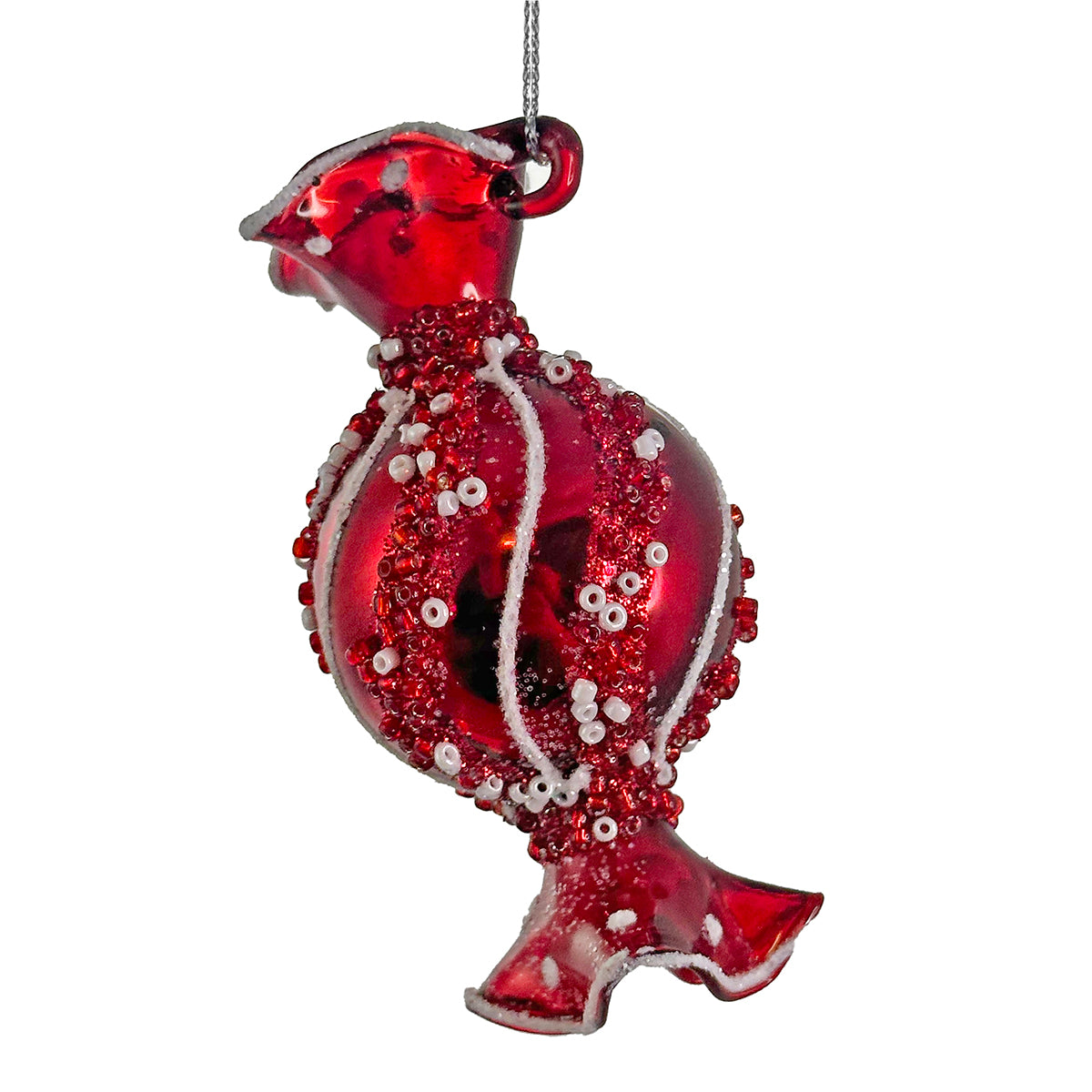 Shishi Round Beaded Candy Ornament
