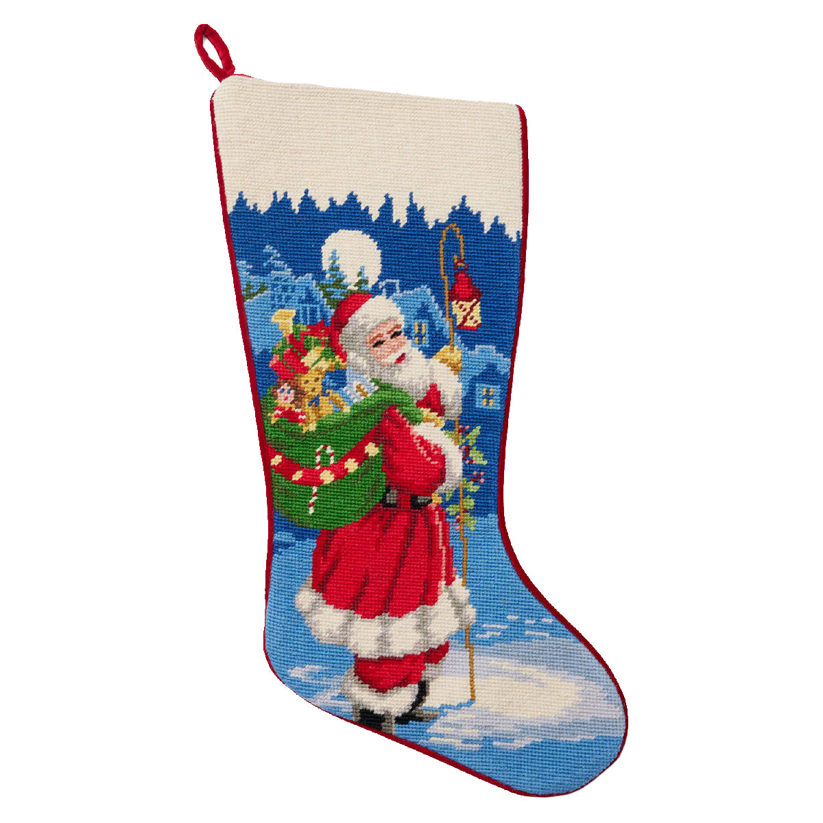 Sferra Santa Needlepoint Stocking