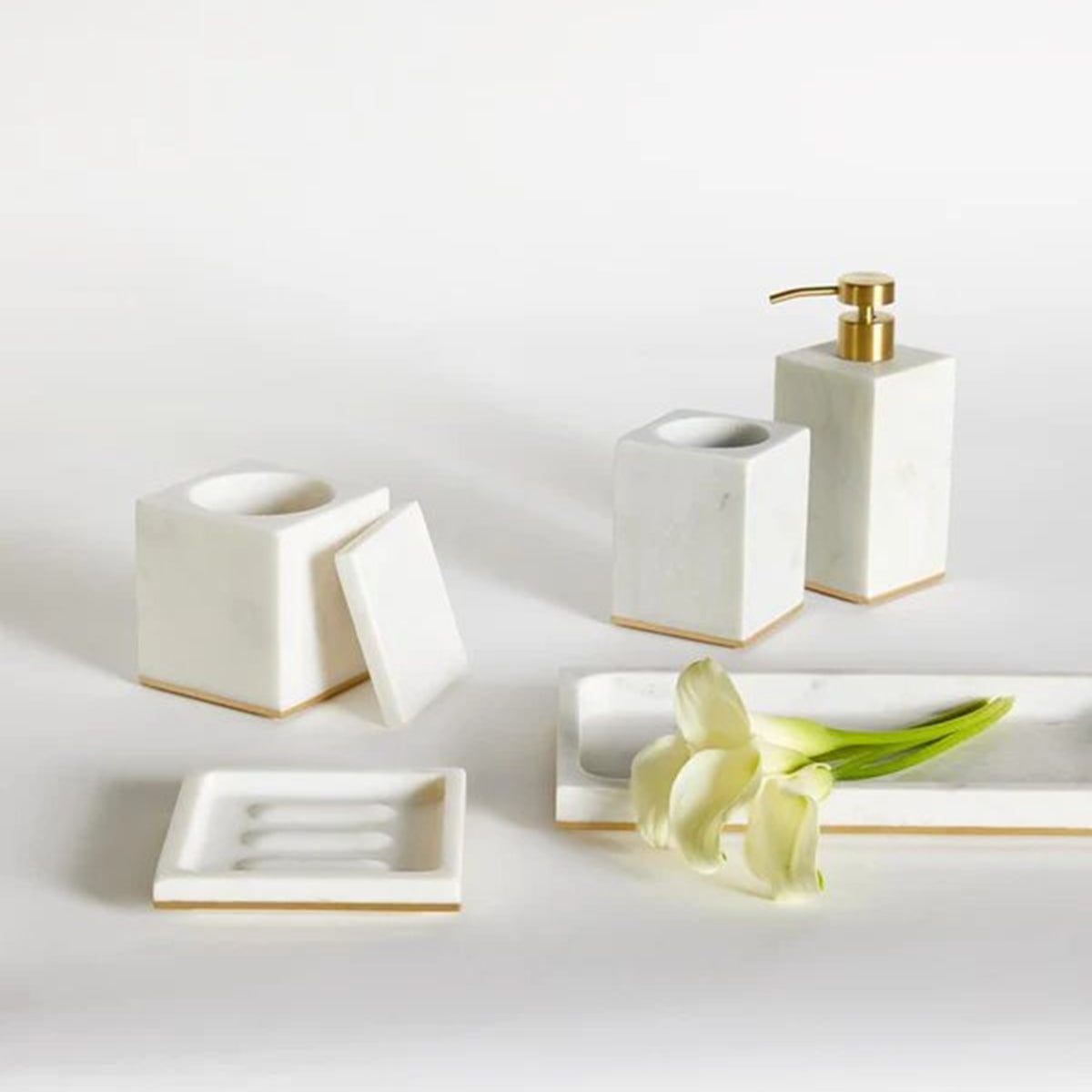 An image of Sferra Pietra Marble Soap Dispenser