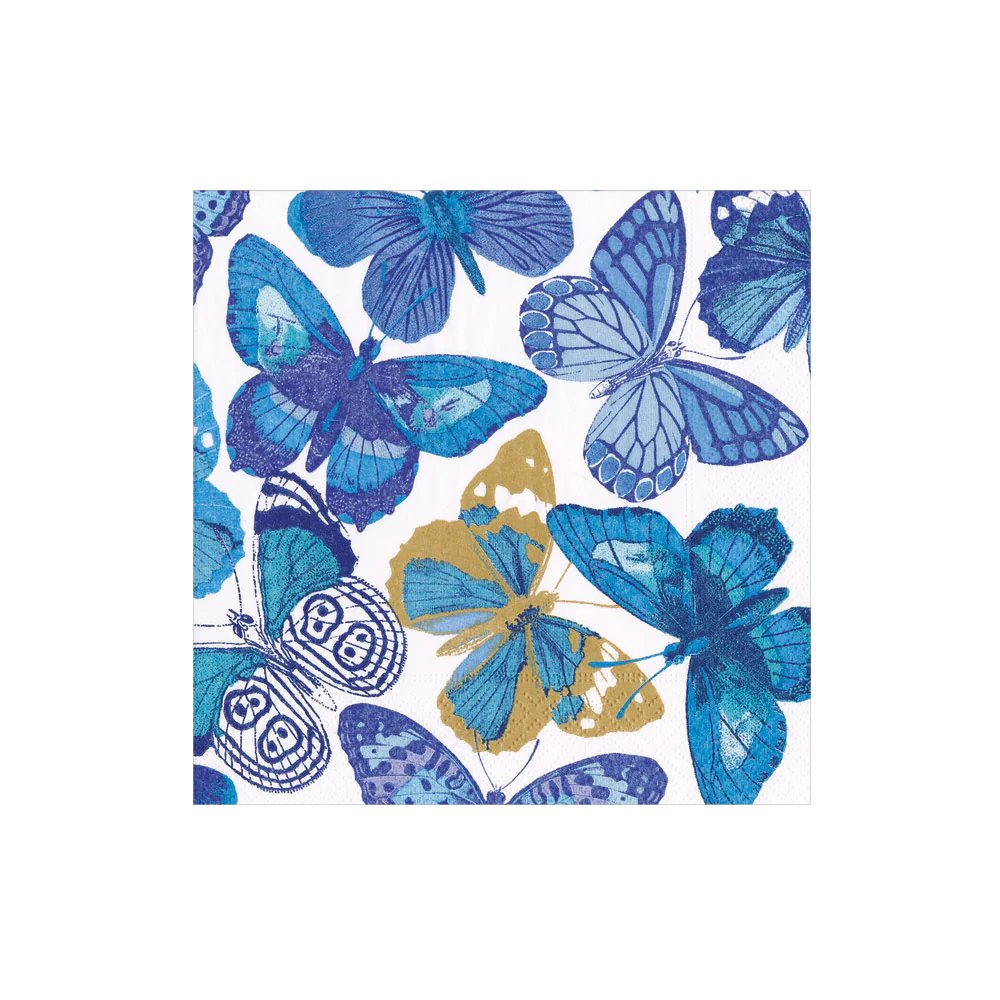 An image of Caspari Butterflies Cocktail Napkins