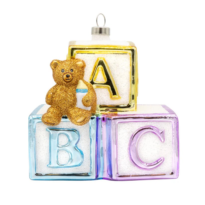 Kat & Annie Baby Blocks Ornament