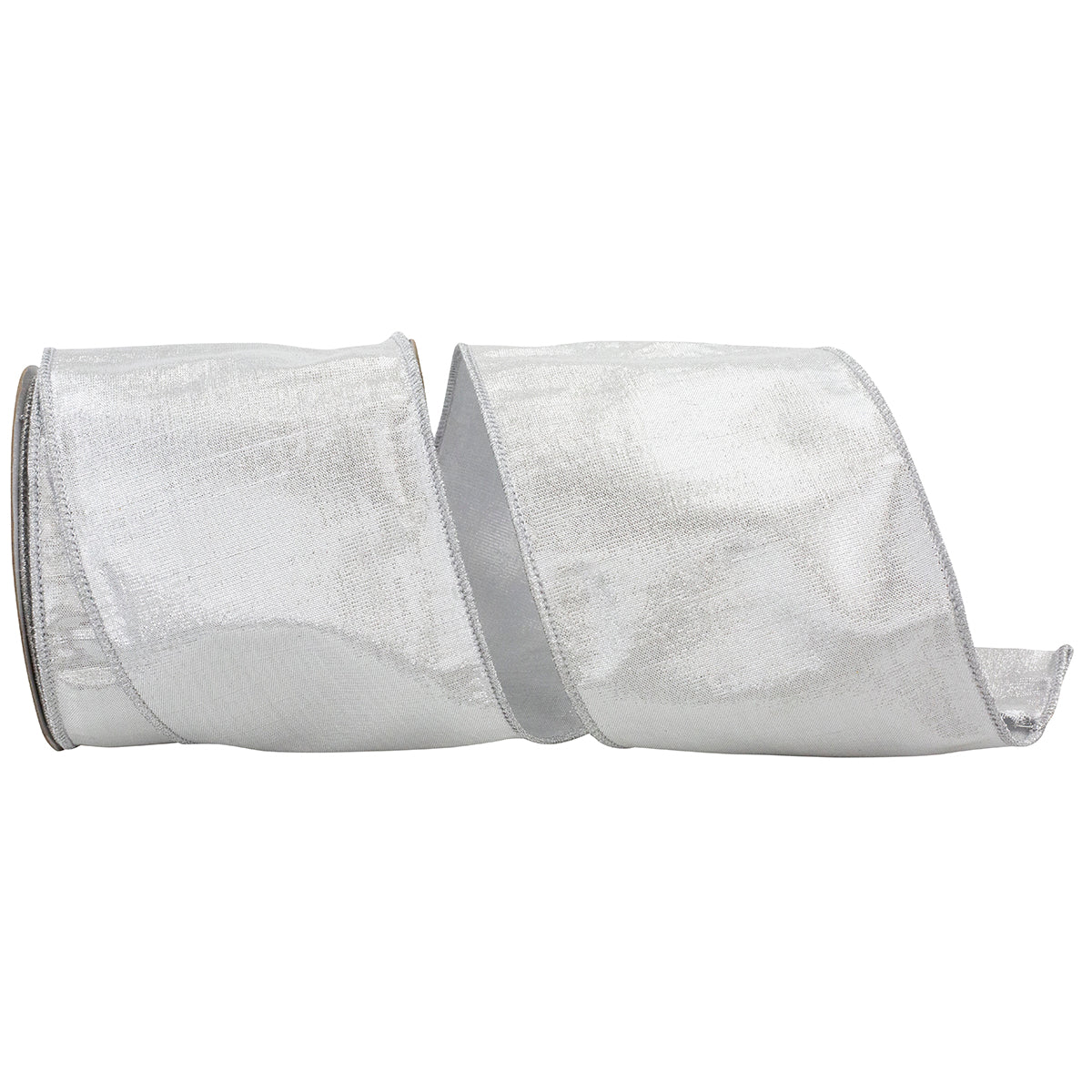 An image of Reliant Ribbon Metallic Dupioni Texture Colors Wired Edge - 4in, 10yd