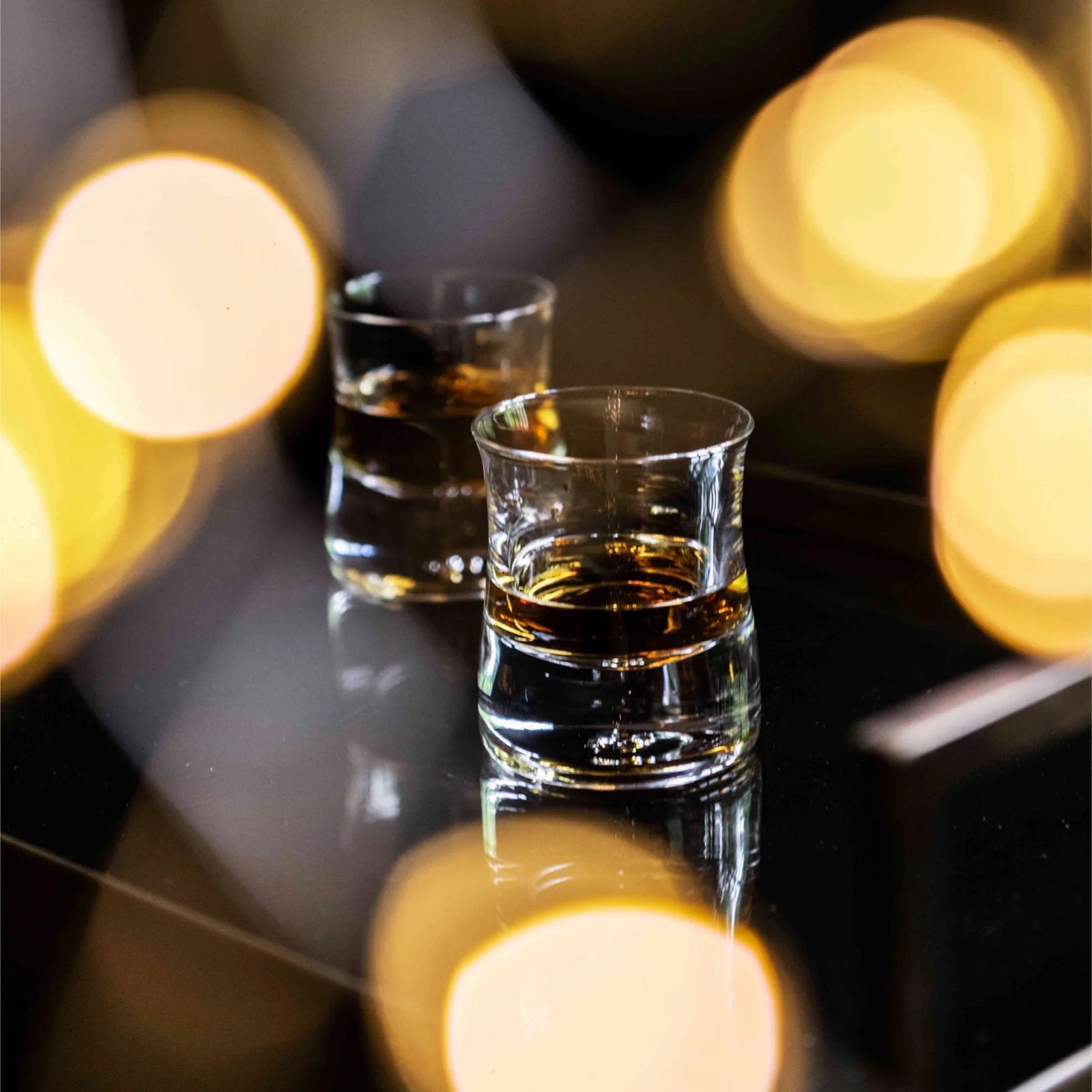 An image of Simon Pearce Shoreham Double-Old Fashion in Gift Box - Set of 2