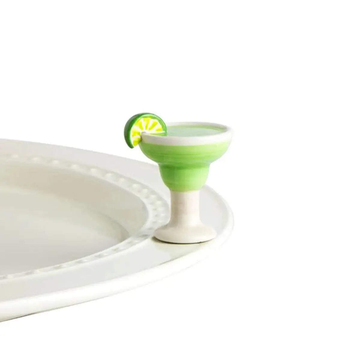 Nora Fleming Lime and Salt Please Margarita Mini on a serving plate