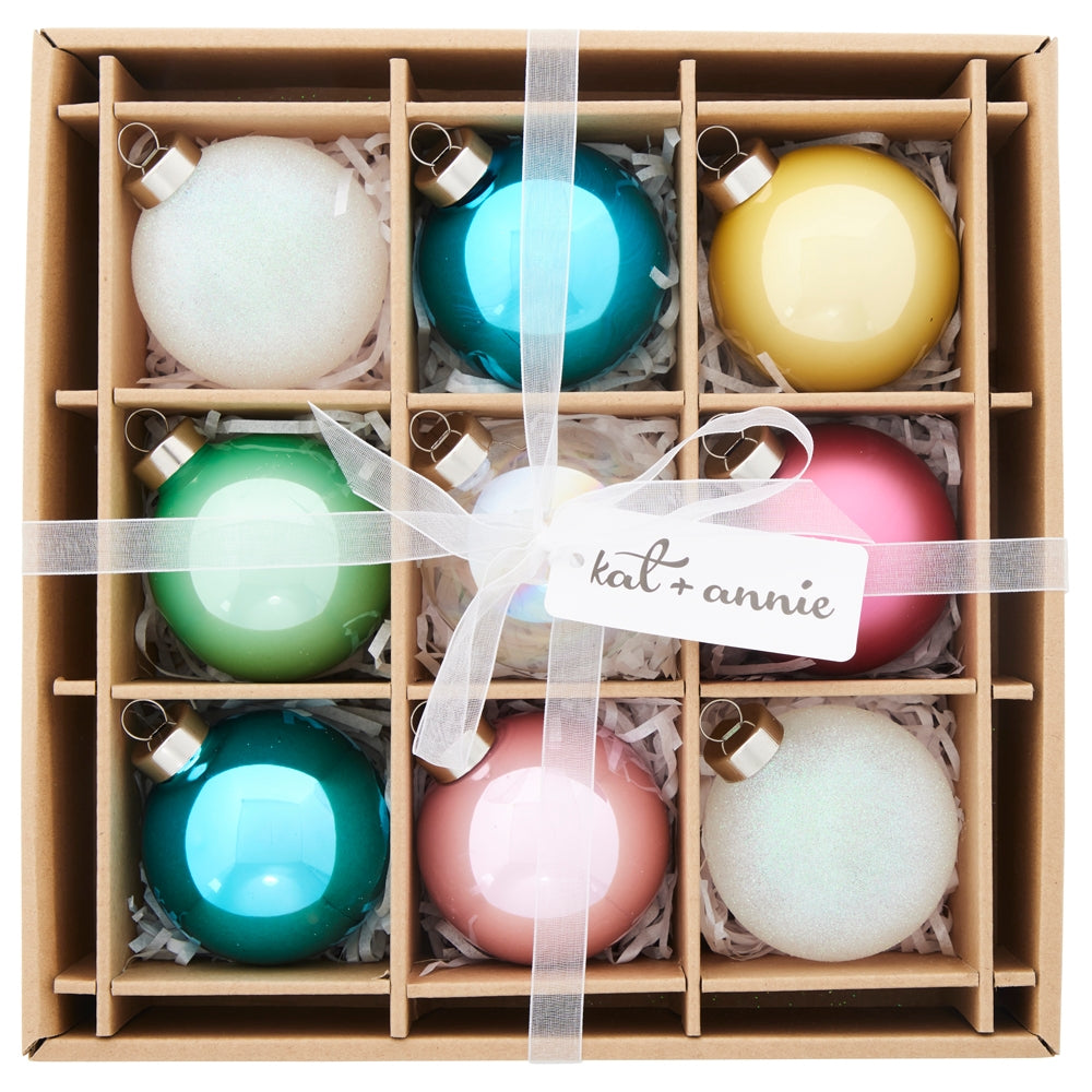 An image of Kat & Annie Round Ball Ornaments (Box of 9)
