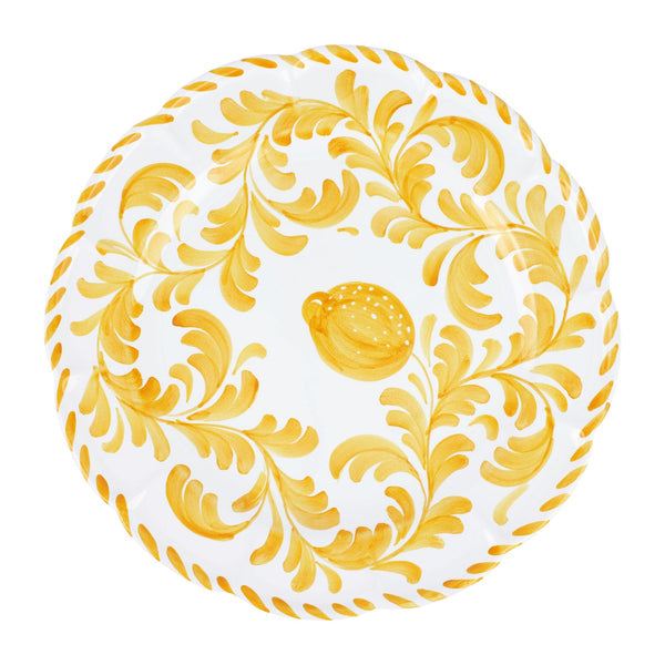 Vietri Arezzo Round Platter - Yellow