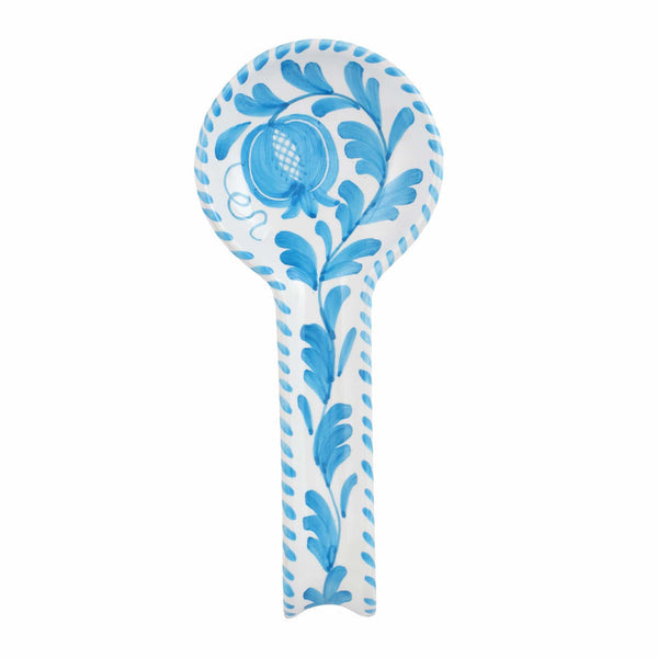 Vietri Arezzo Spoon Rest - Aqua