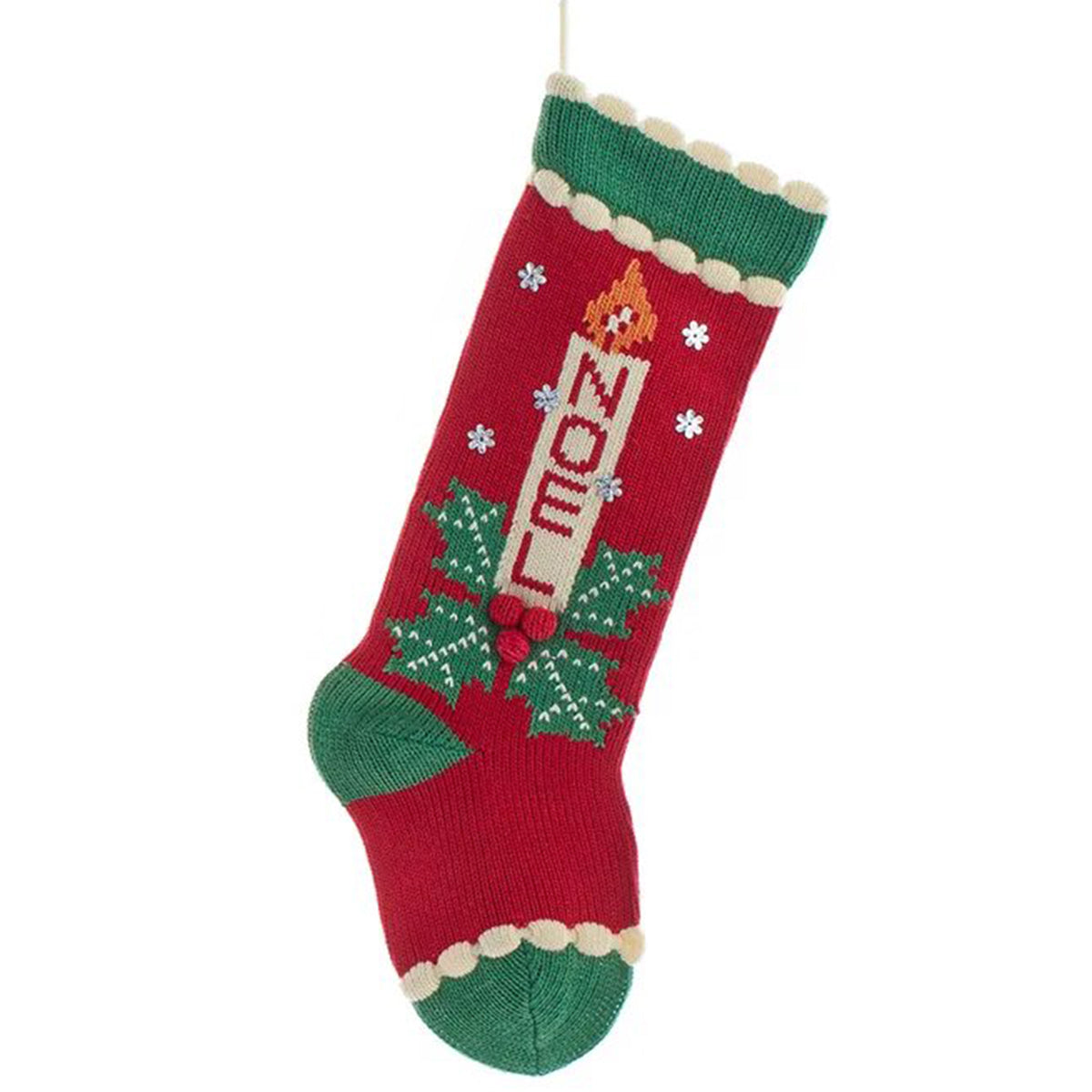 Kurt Adler 20" Noel Knit Stocking