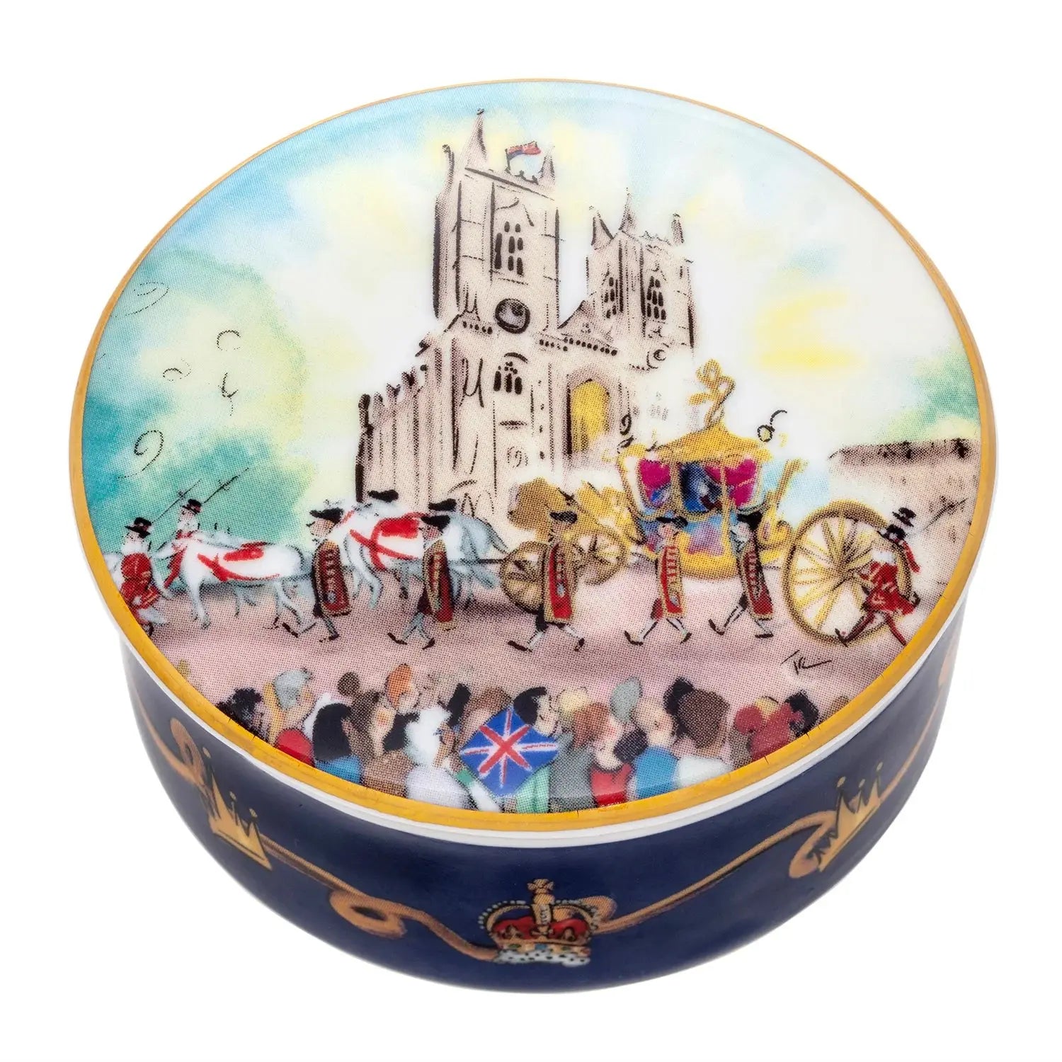 Halycon Days The Coronation at Westminster Abbey Trinket Box