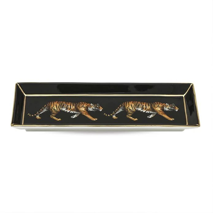 An image of Halcyon Days Twin Tigers Pen Tray