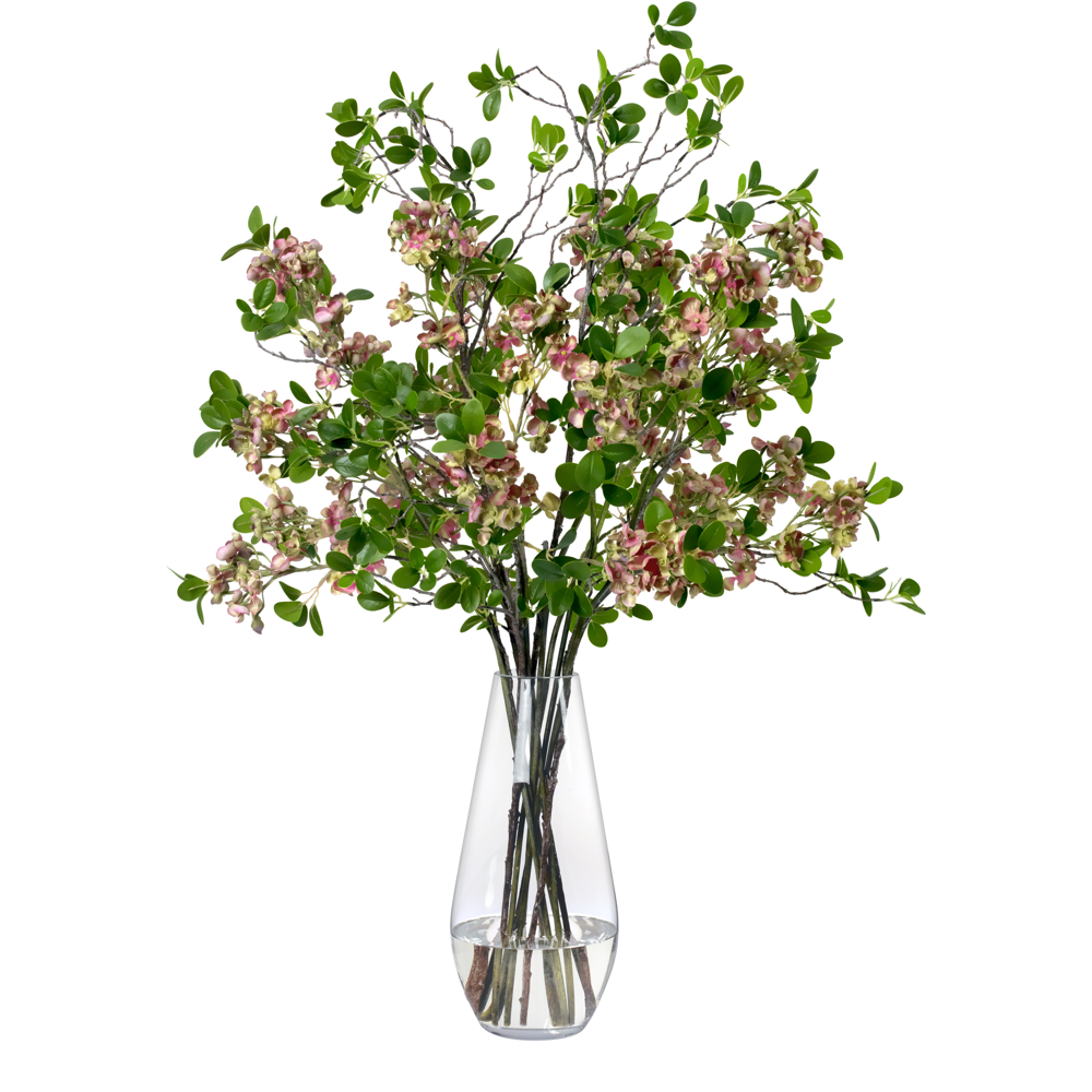 Diane James Burgundy Blossom and Leaf Bouquet