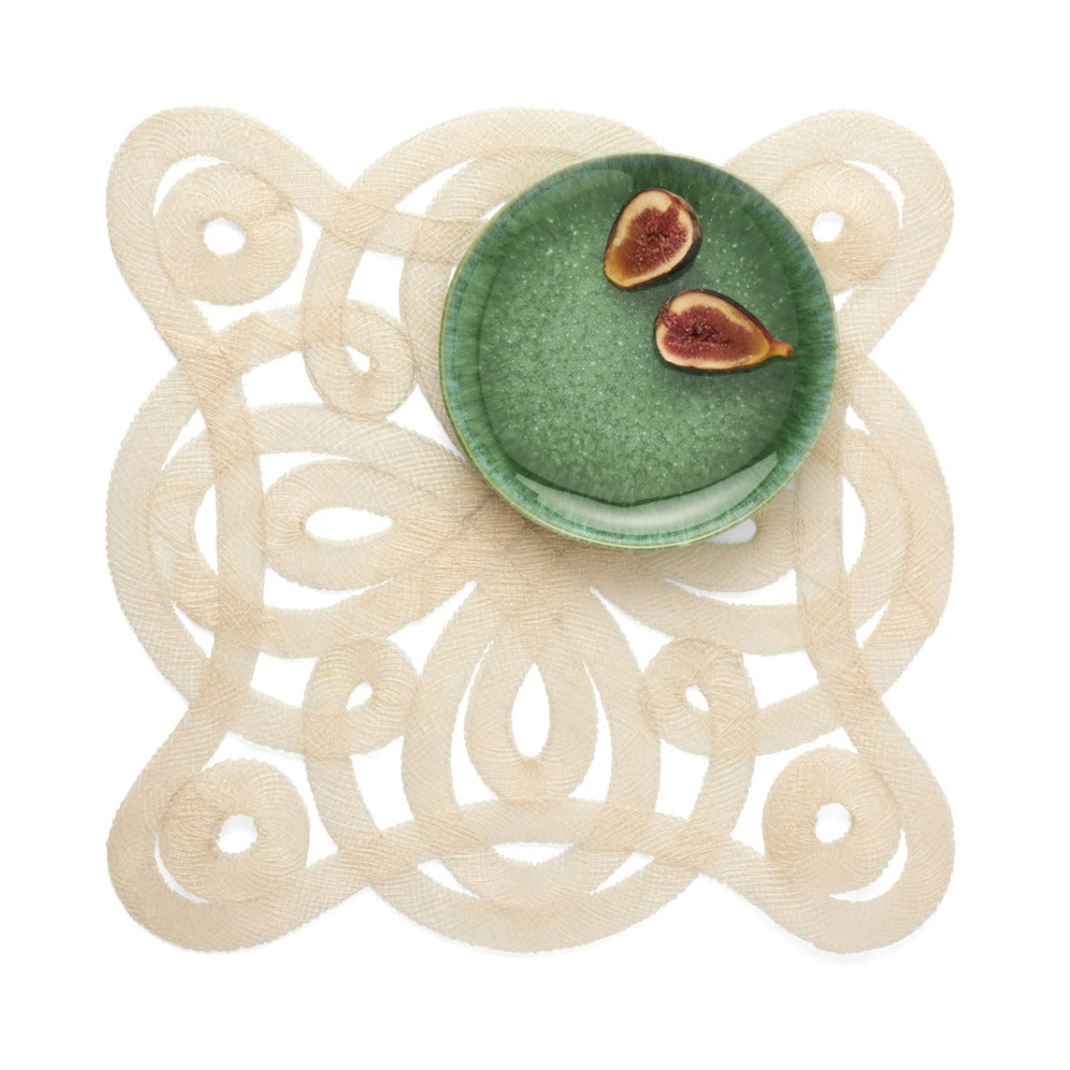 An image of Blue Pheasant Freda Square Placemats Set of 4