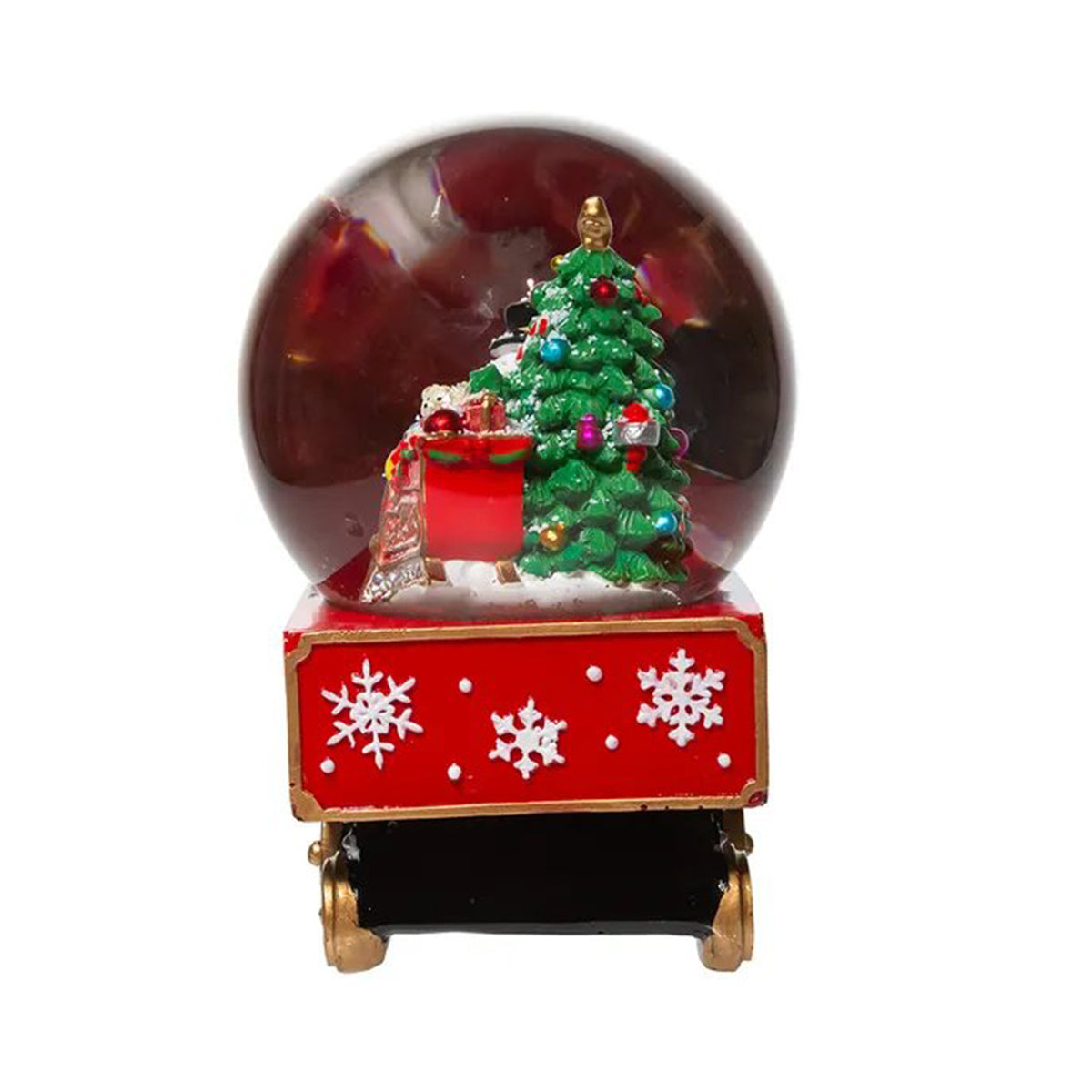 An image of Kurt Adler Musical Santa Driving Train Water Globe