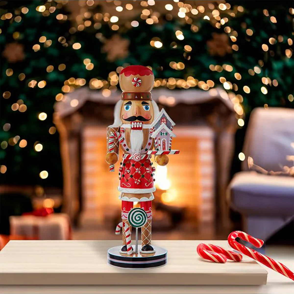 Kurt Adler 12" Gingerbread Nutcracker