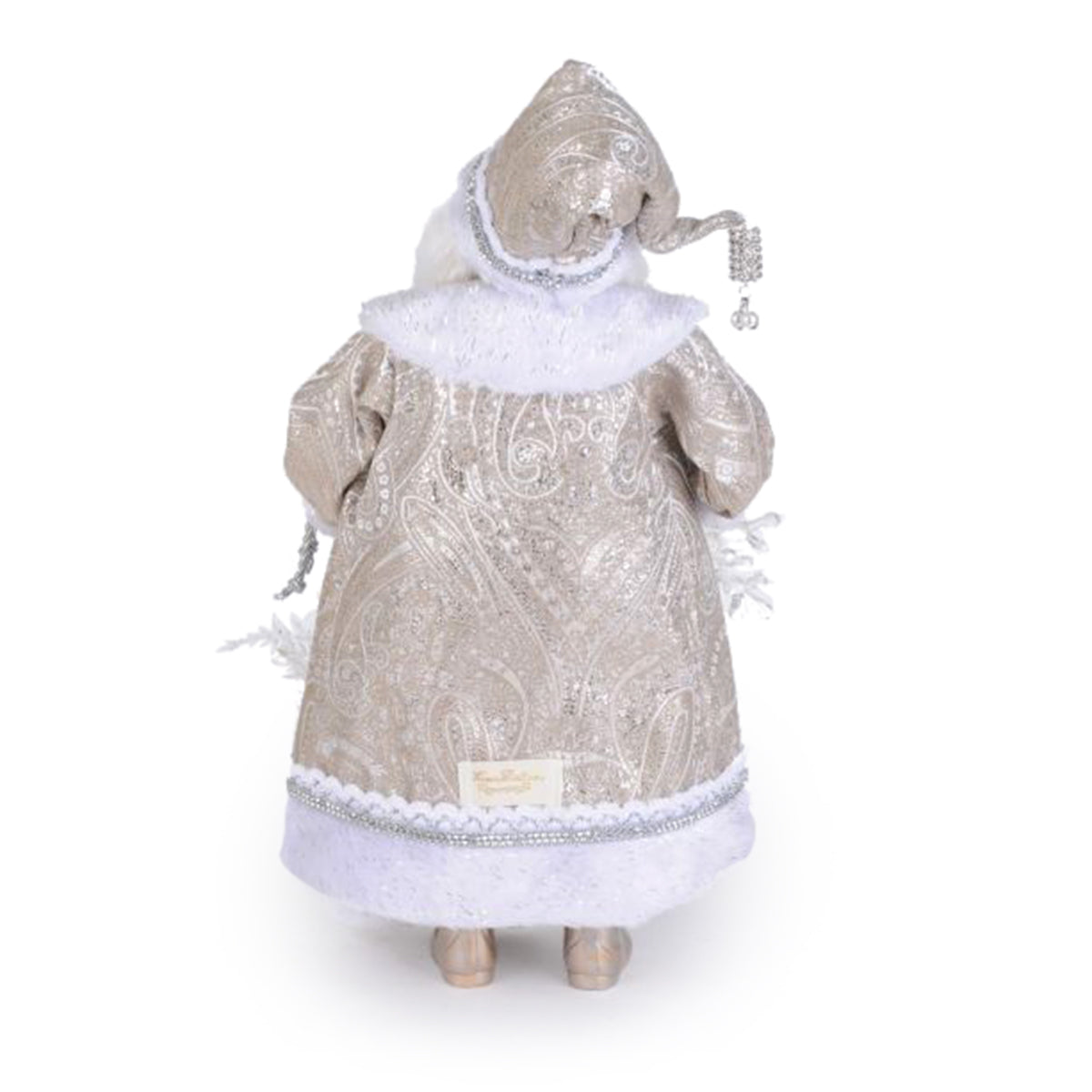 Karen Didion Lighted White Christmas Santa