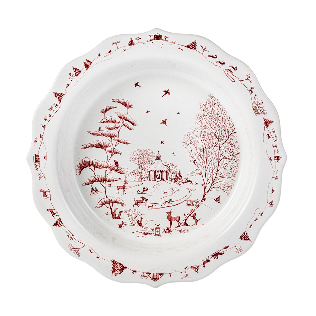 An image of Juliska Country Estate Winter Frolic Pie Dish