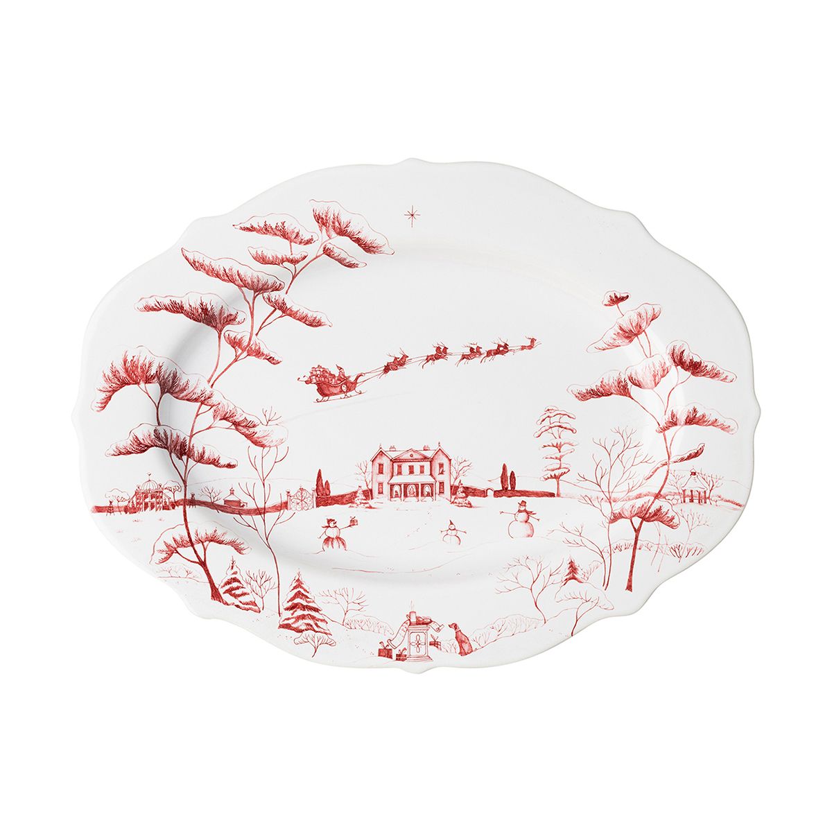 Juliska Country Estate Winter Frolic Serving Platter