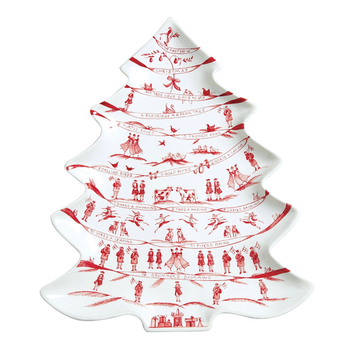 Juliska Country Estate Winter Frolic Tree Platter