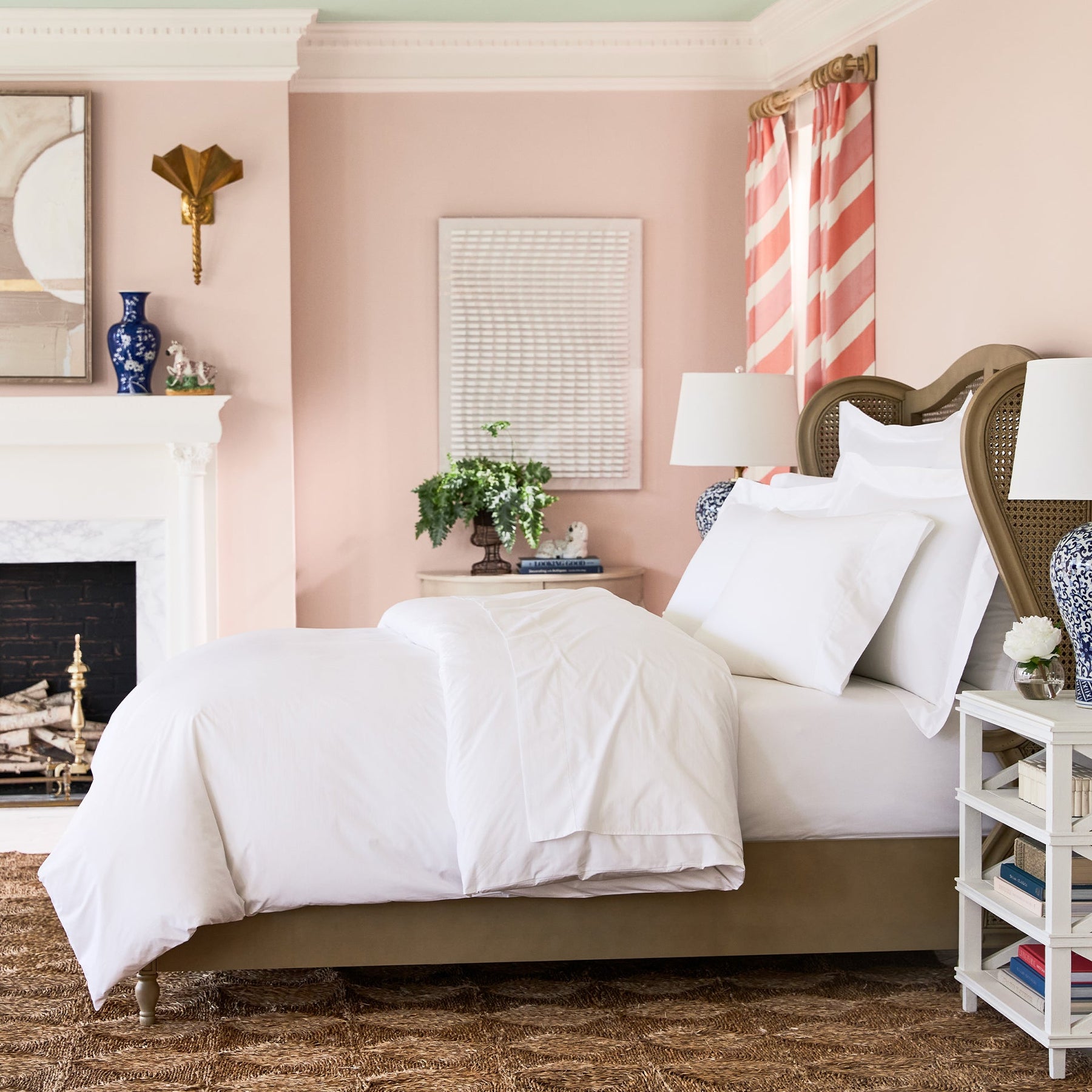 An image of Scandia Alesandra Percale Duvet Cover