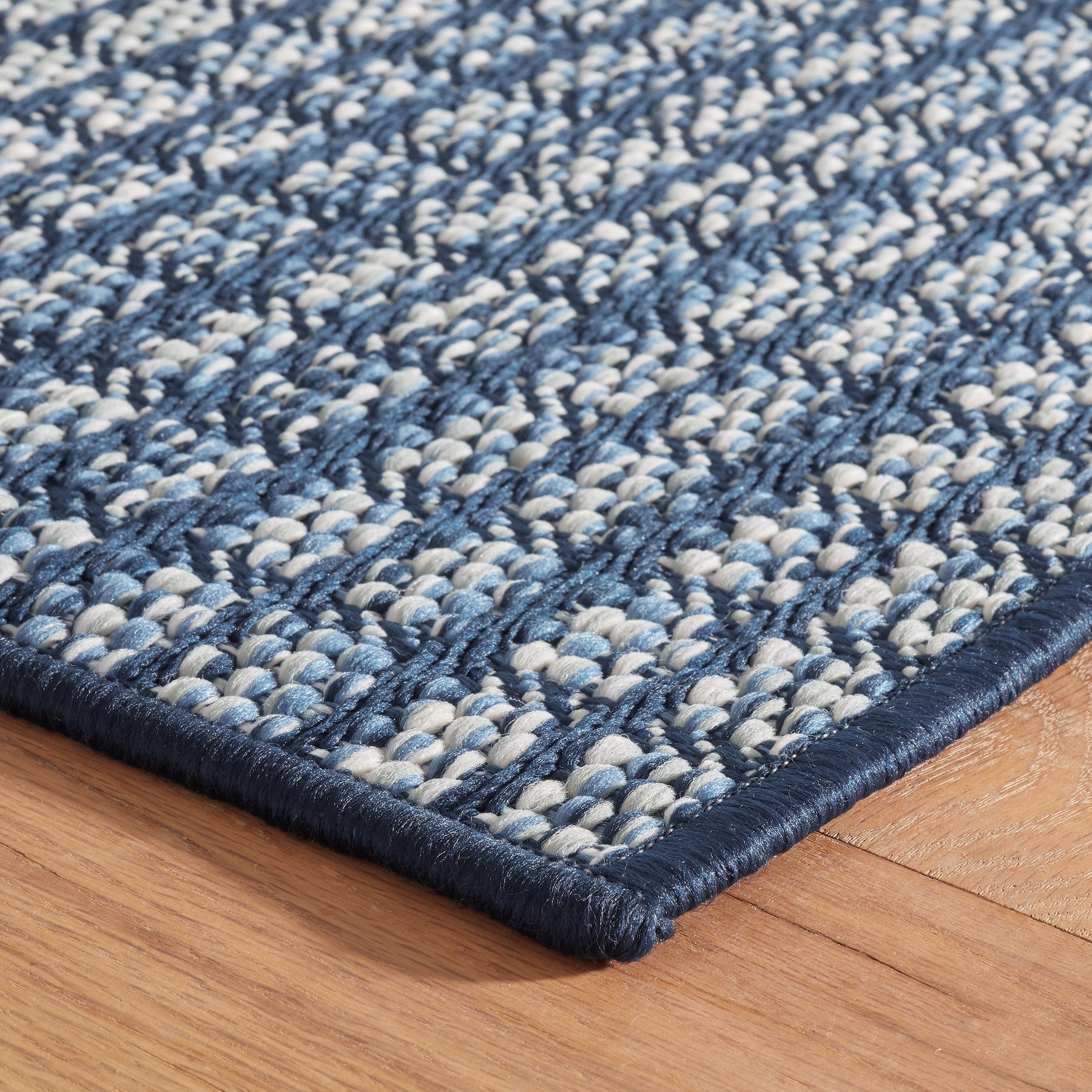 An image of Dash & Albert Coco Blue Indoor/Outdoor Rug