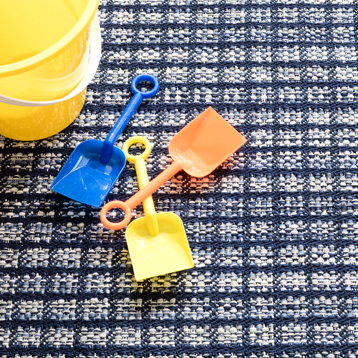 An image of Dash & Albert Coco Blue Indoor/Outdoor Rug