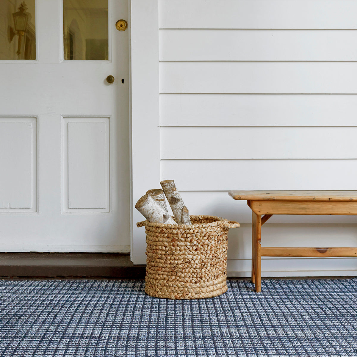 An image of Dash & Albert Coco Blue Indoor/Outdoor Rug