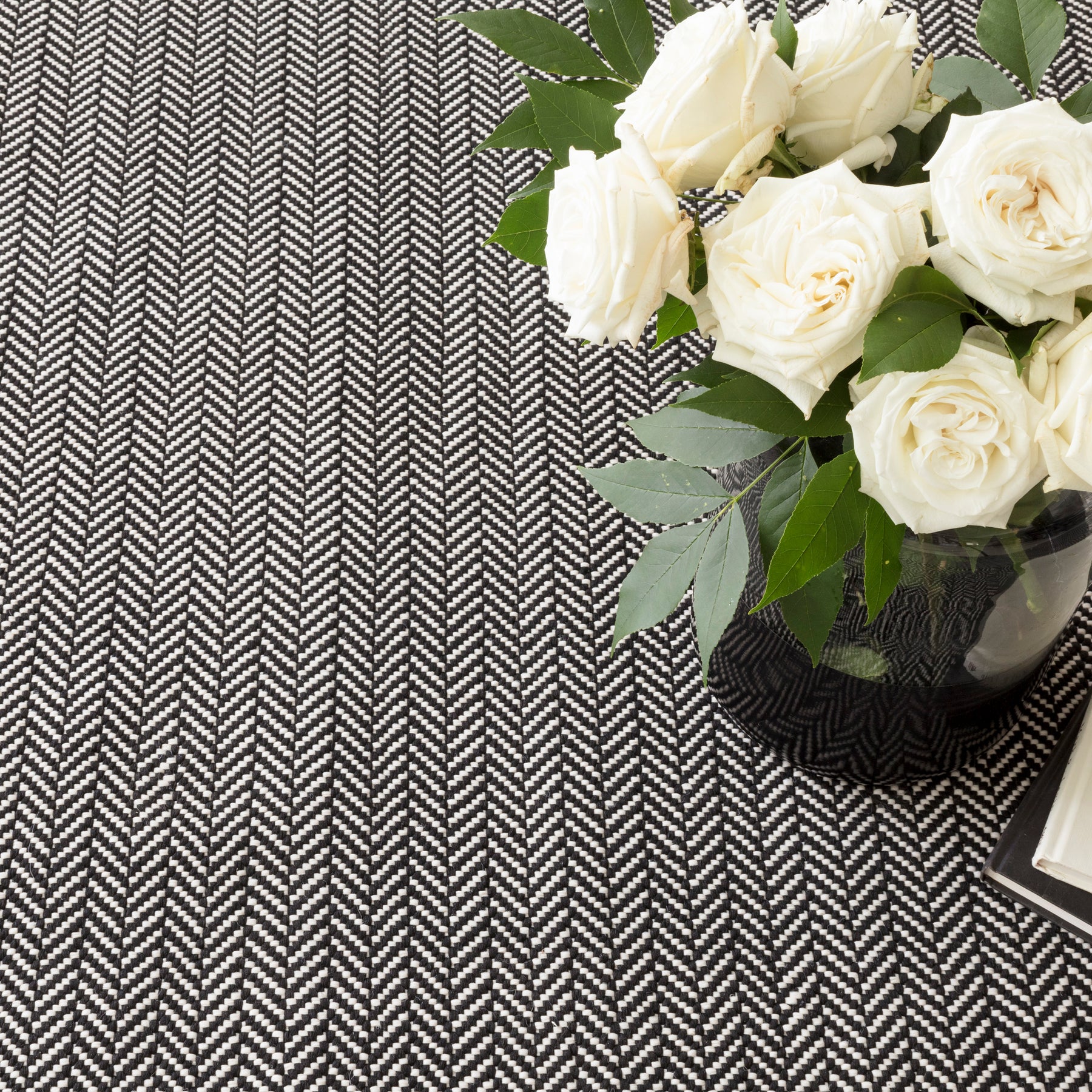 An image of Dash & Albert Herringbone Indoor/Outdoor Rug