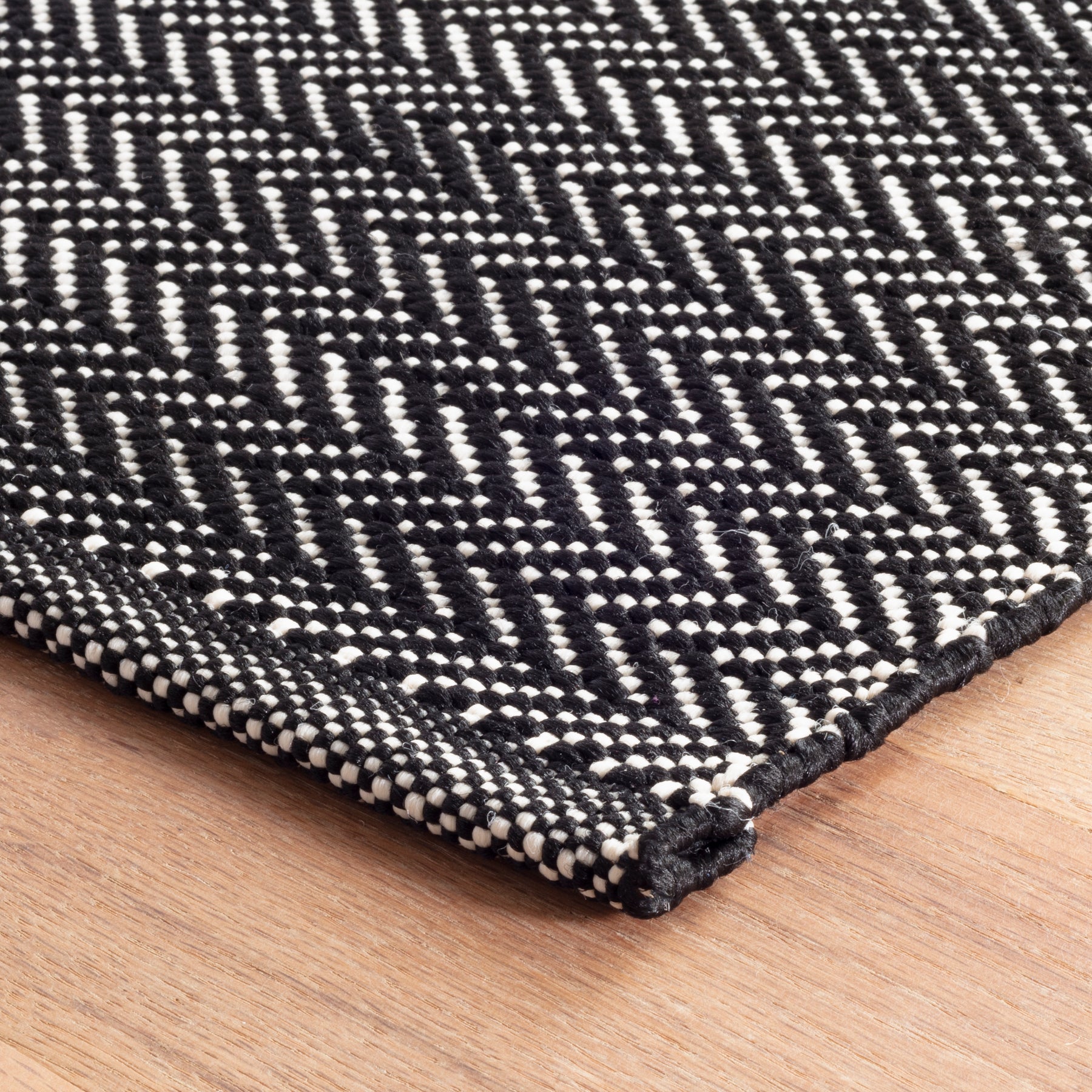 An image of Dash & Albert Herringbone Indoor/Outdoor Rug