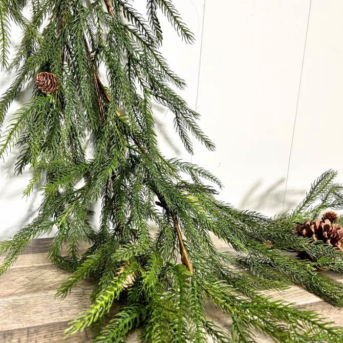 David Christopher Pacific Norfolk Pine-Cone Garland