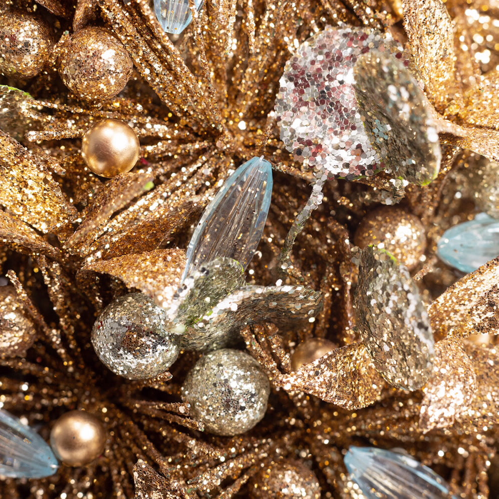 Salzburg 4" Deco Shimmer Candle Ring / Wreath